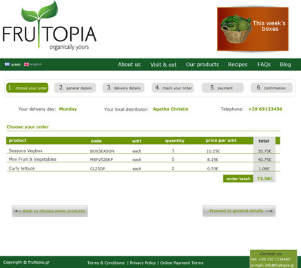 frutopia order screenshot