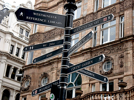 signs in London screenshot